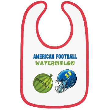 Discover american football watermelon Bibs