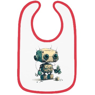 Discover Cute robot Bibs
