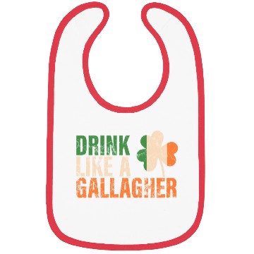 Discover Drink Like A Gallagher St Patricks Drinking Jacket Bibs