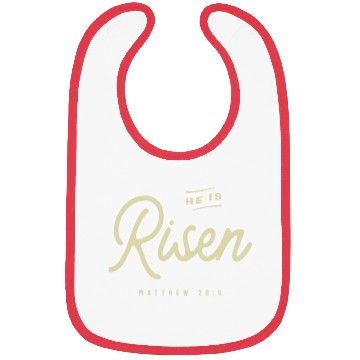 Discover Religious He Is Risen Christian Easter Bibs
