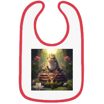 Discover The Frog Prince's Throne Bibs
