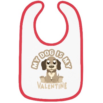 Discover Mon chien est mon valentin Bibs