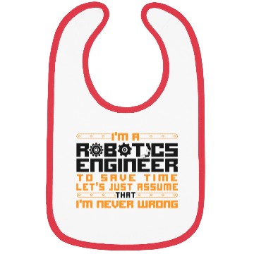 Discover Robot Robotics Engineer Vintage Bibs