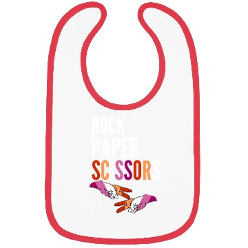 Discover Rock Paper Scissors Lesbian LGBT Pride Lesbian Bibs
