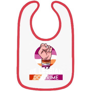 Discover Lesbian LGBT Pride Lesbian Rainbow Flag Bibs