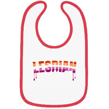 Discover Lesbian LGBT Pride Lesbian Rainbow Flag Bibs