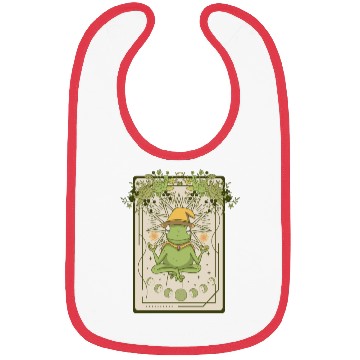 Discover Dark Cottagecore Wizard Frog Goblincore Aesthetic Bibs