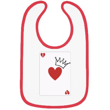 Discover love you on playing card Bibs