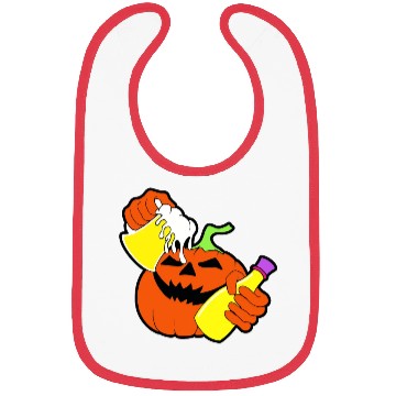 Discover Halloween Pumpkin Beer Bibs