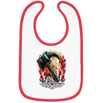 Discover Firefighter Fire Rescue Axes in Flame Fire Bibs