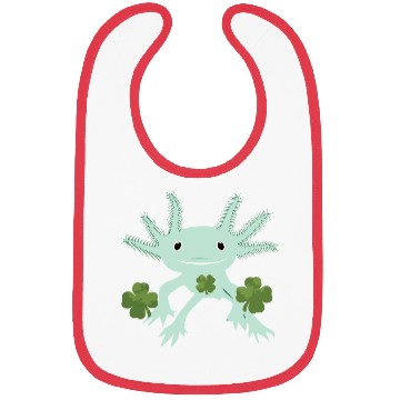 Discover Axolotl St Patricks Day Bibs