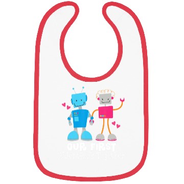 Discover Couples First Valentines Together Funny Robot Bibs