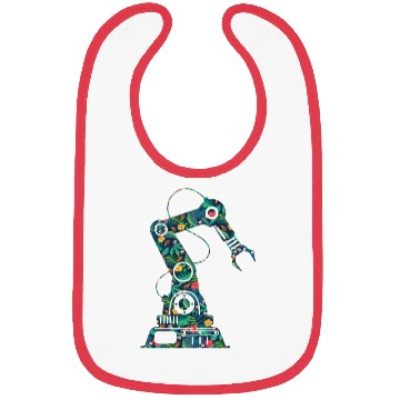 Discover Robot Robotics Engineer Flower Bibs