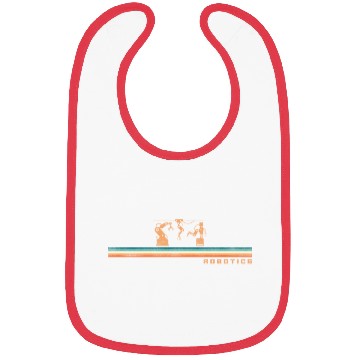 Discover Robot Robotics Engineer Retro Bibs