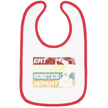 Discover Robot Robotics Engineer Retro Bibs