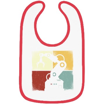 Discover Robot Robotics Engineer Retro Bibs