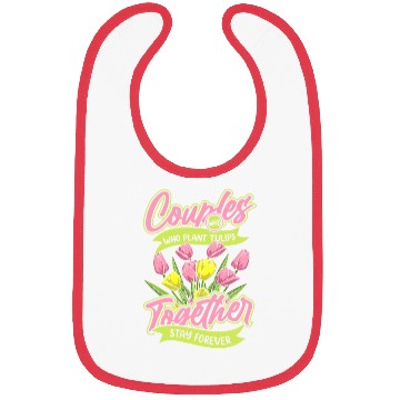 Discover Tulip Gardening Couple Bibs