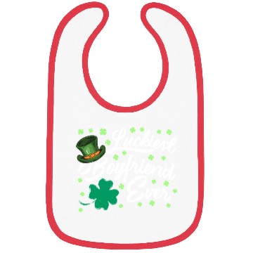 Discover Luckiest Boyfriend Ever Valentine's Day Bibs