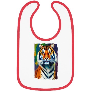 Discover Tiger Portrait Tigress Art Bibs