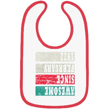 Discover Awesome Since 1972 Birthday Bibs