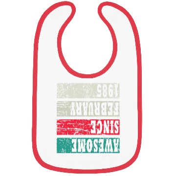 Discover Retro Birthday Year Vintage 1985 Bibs