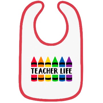 Discover Teacher Life Crayon CRAY Teacher Bibs