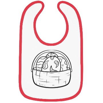 Discover Easter Basket With Easter Eggs As Color In Easter Bibs
