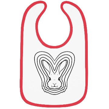 Discover Funny Easter Rabbit Head As Color In Easter Bibs