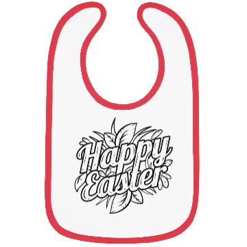 Discover Logo Happy Easter As Color In Easter Bibs