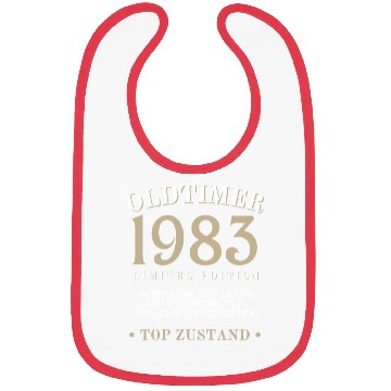 Discover 40th Birthday Vintage 1983 Bibs