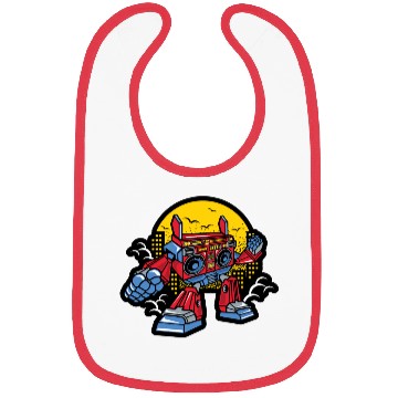 Discover Boombox Robot Bibs