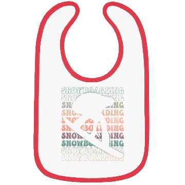 Discover Snowboarding Retro text Bibs