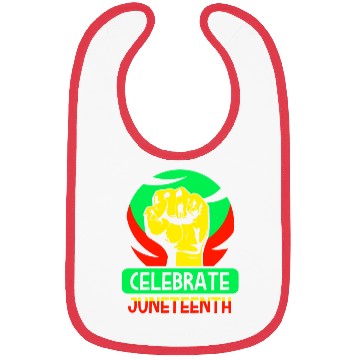 Discover Celebrate Juneteenth 1865 African Black American Bibs