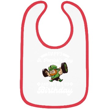 Discover Birthday on St. Patrick's Day Bibs