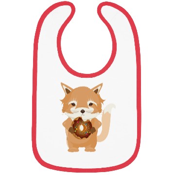 Discover magical little fox with delicious donut Bibs