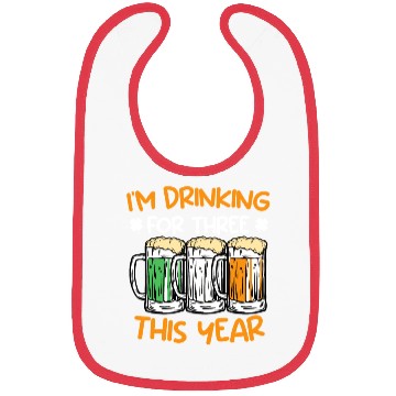 Discover Drink for three this year St. Patrick's Day Bibs