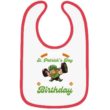 Discover Birthday on St. Patrick's Day Bibs