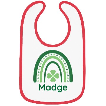 Discover Madge Clover Charm Boho Rainbow Bibs