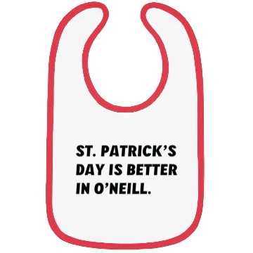 Discover St. Patrick's Day is Better in O'Neill, Nebraska Bibs