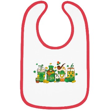 Discover St Patricks Day with Gnome Coffee Lover Bibs