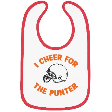 Discover i cheer for the punter Bibs