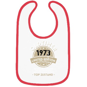 Discover 50th Birthday Vintage 1973 Bibs