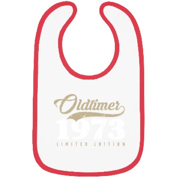 Discover 50th Birthday Vintage 1973 Bibs