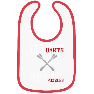 Discover I Just Want To Play Darts And Ignore My Adults Puz Bibs
