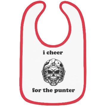 Discover i cheer for the punter Bibs