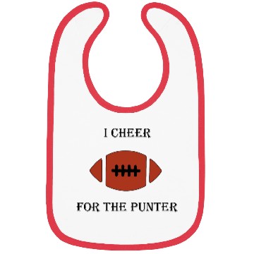 Discover i cheer for the punter Bibs