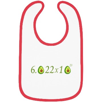 Discover Funny Avocado Avogadro' Number Bibs