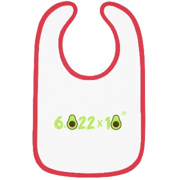 Discover Funny Avocado Avogadro' Number Bibs
