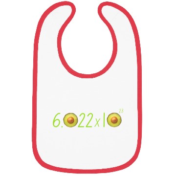 Discover Funny Avocado Avogadro' Number Bibs