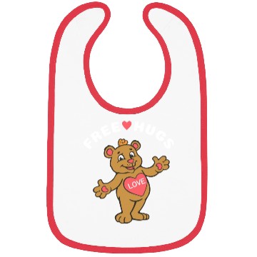 Discover Free Hugs Teddy Bear Bibs